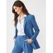 J.McLaughlin Women's Mercia Blazer Mid Blue, Size 10 | Elastane