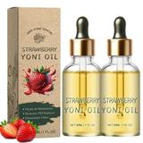 2-Pack Yoni Oil Natural Feminine Oil for Women Ph Balance - Feminine Deodorant Vaginal Moisturizer Eliminates Odor Body (Strawberry)