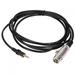 Eatbuy Male to Female Microphone Cable 10FT 3 Pin XLR Connector Female to 1/8 male Stereo Jack Microphone Audio Cord Cable Black