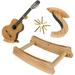 Guitar Stand Wooden Horizontal Guitar Hanger Acoustic Guitar Wall Mount Electric Guitar Wall Hanger Slatwall Classical Guitar Holder Bass Stand Rack Hook (Mango Wood)