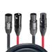 ProX XC-TR112-5PDMX10 10FT Dual Powerkon to Dual DMX 5-Pin Combo Link Cable