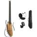 Donner HUSH-I Guitar For Travel - Portable Ultra-Light and Quiet Performance Headless Acoustic-Electric Guitar Maple Body with Removable Frames Gig Bag | Refurbished