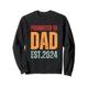 Promoted To Dad Est 2024 Father's Day Baby Ankündigung Sweatshirt