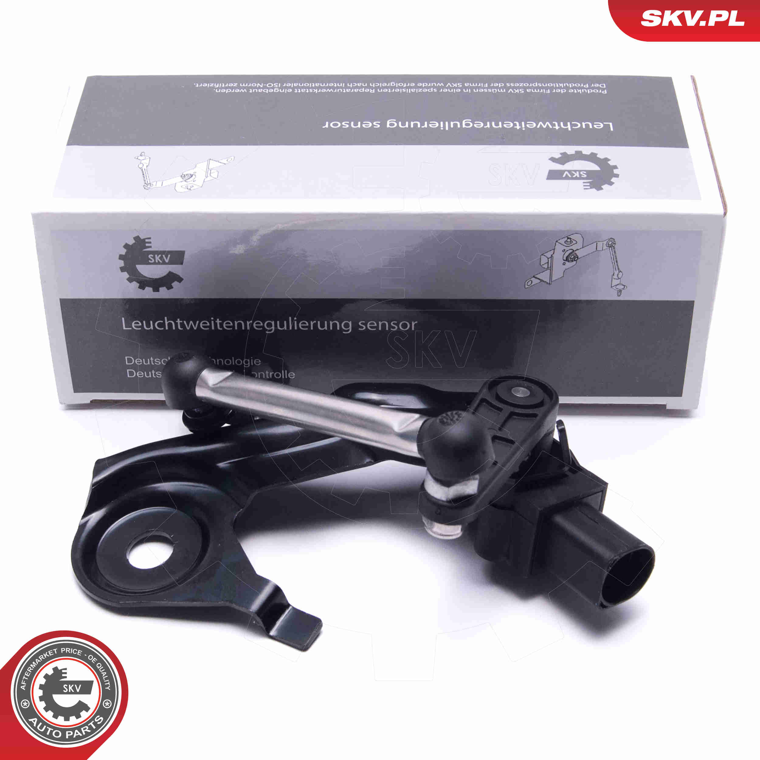 ESEN SKV Sensor, Leuchtweiteregulierung 17SKV710 hinten links 4-polig für SKODA VW SEAT AUDI VAG 8R0941309C 8R0941309E Image