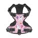 No Pull Dog Harness For Small Dogs Easy Walk Dog Vest Adjustable Collars Harnesses & Leashes Set Breathable Oxford Outdoor Walking Safety Reflective Strip Girly Cute Unicorns Rainbows Clouds And Stars