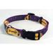 Minnesota Football Vikings Large adjustable 13 - 21 inches Nylon Pet Dog Collar