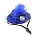 Funny Hats For Small Animals Pet Chicken Hats For Hens Tiny Pets Funny Chicken Accessories Feather Top Hat With Adjustable Elastic Chin Strap Rooster Blue One Size