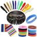 EKOUSN Home Care for Pets 12 Pcs Puppy Whelping Collars Newborn Pet Collars Double-Sided Soft Adjustable ID Bands Puppy Id Collars For Newborn Pet Dog Cat