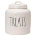 Rae Dunn Cat-Treat or Dog-Treat Jar Ceramic Jar and Lid Set for Pet Treat or Food Storage Cute Cookie Jar for Dog or Cat Treats