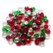 Creative Stuff Glass - Varied Mixes - Glass Gems - Vase Fillers - Aquarium Decorations (3 lb Christmas Crystal Mix)