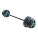 54 LB Perfect Barbell Weight Set for Home Gym with 55â€� padded Bar Adjustable Weights for Exercise Lifting and to Build Muscle