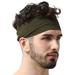 Mens Headband 2-Pack - Sweat Band Workout Head Bands for Running Yoga Exercise - Moisture Wicking Hairband
