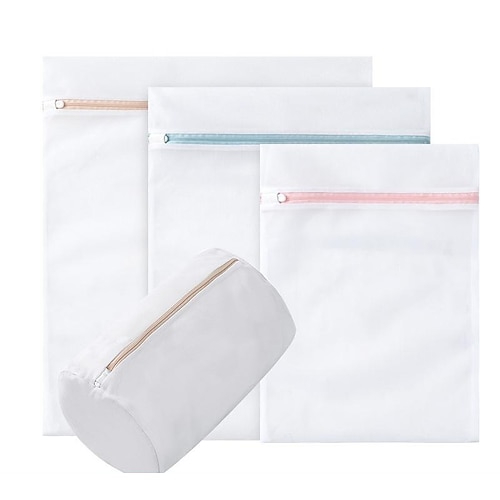 Mesh-Wäschebeutel für Feinwäsche mit Reißverschluss, Dessous-Wäschebeutel, Reise-Aufbewahrungsbeutel, Reinigungsbeutel für Wäsche, Bluse, Strumpfwaren, Strümpfe, Unterwäsche, BH, Dessous Image