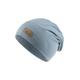 Sterntaler Beanie Rippen - Slouch -Beanie gestrickt mit stylischem Umschlag - Leichte Mütze für Babys - Beanie Jungen mit feinem Rippenmuster - graublau, 49