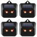 MTFun Solar Predator Control Lightï¼Œ4-Pack Outdoor Motion Activated Animal lent With Motion Sensor and Flashing Lights Scarer ler For Cat Dog Birds Foxes