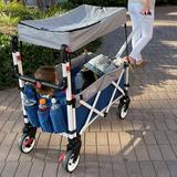 Pack & Push Compact Stroller Wagon | Blue