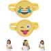 FOMI Kids Hot Cold Gel Ice Packs 2 Pack Multi-Use Fun Emoji Designed Wrap for Head Eyes Elbow Wrist Ankle Knee Pain Relief for Children Boo Boos Fever Sinus Headache Reusable Compress