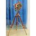 Vintage Wooden Tripod Spotlight Nautical Floor Lamp Stand Lighting Home Decor by NauticalMart