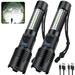 Rechargeable Flashlights High Lumens 2 Pack 900000 Lumen Brightest LED Flashlight with 7 Lighting Modes IPX7 Waterproof Powerful Handheld Flash Light for Home Camping Emergency