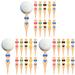 30 Pcs Ball Stud Bikinis Funny Golf Tees Holder Golf Tees Plastic Golf Ball Fix Stands Golfs Training Holders Man