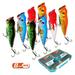 ilure Fish hooks Eyes Lures With Fish Lures With SaltwaterWater Popper 8pcs With Saltwater Freshwater Lures 3d Eyes 3d Eyes Lures Water Popper Lures Siuke Buzhi