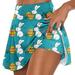 GDREDA Floral Midi Skirt Womens Casual Prints Tennis Skirt Yoga Sport Active Skirt Shorts Skirt Dark Blue XXL