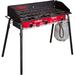 QCAI Tahoe 16-3-Burner Gas Stove - Perfect for Big Outdoor Cooking Jobs - 30 000 BTU Burners - 608 Sq In Cooking Space - 3-Burner Propane Stove