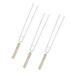 3 Pcs Stainless Steel Meat Grill U Shape Fork Outdoor Cooking Corn Holder BBQ Fork Garpu Tool for Camping