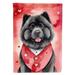 Chow Chow My Valentine Garden Flag 11.25 in x 15.5 in