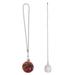 Fan Pulls with Connector Chain Basketball Baseball Pendant Chains Leather Stainless Steel 2 Pcs