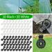 Oneshit Tools&Home Improvement Clearance Sale Shade Cloth Heavy Duty Lock Grip Round Plastic Black Clips For Sun Shade Net Shade Cloth Plastic Netting Clips Mesh Clip Shade Fabric Accessories For