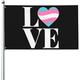 3x5 Ft Flags Lgbt Trans Love Gender Gift For Transgender Pride Flag Garden flag House Flag Banner Tapestry Outdoor Yard flag With 2 Grommets