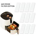 Oiur 10Pcs Fryer Filter Cotton Strong Adsorption Flexible Odor Erase Soft Baking Fryer Replacement Filter Sponge for Instant Vortex Plus 6-Quart