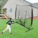 Black Pro Baseball Softball Hitting Pitching Net Baseball Backstop Practice Net with Bag