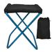 Ultra-Lightweight Portable Outdoor Folding Chair Aluminum Alloy Durable Fishing Stool with Convenient Storage Bag Ideal for Camping BBQ and Hiking - Versatile Blue