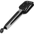Kitchen Tongs Stainless Steel Tongs with Silicone Head 12 Inch Pasta Salad Steak Spatula Tongs Barbecue for Cooking Grilling(12 Inch Black)