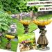 Fathers Day Gifts Gardening Tools Polyresin With Brown For Outside Bath Bird Feeder Pedestal Wild Handmade Patio & Garden
