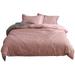 Home Decor Clearance! Duvet Cover Single Size Duvet Cover Set with Buttons Closure Soft Washed Microfiber Bedding Comforter Cover with 2 Pillowcases L