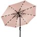 Best Choice Products 10ft Solar LED Lighted Patio Umbrella w/ Tilt Adjustment UV-Resistant Fabric - Rose Quartz