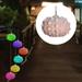 ZPAQI Solar Luminous Garden Decoration Wind Chimes for Outside Elegant Chimes Decor Lucky Angel Stars Bird Outdoor Decor Rustproof Memorial Home Wind Bell