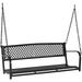 Upgraded Metal Patio Porch Swing 660 LBS Weight Capacity Steel Porch Swing Chair for Outdoors Heavy Duty Garden Swing Bench for Gardens & Yards (Pattern 2)