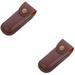 Folding Cutter Sleeve Convenient Cover Leather Knife Case Sheath Tool Pouch Belt Protective Skin 2 Count