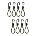8 Pcs Elastic Cord Rope Hook Camping Tent Fastener Accessories Bungee Mini with Emulsion