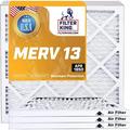 Filter King 19.75x22x1 Air Filter | 6-PACK | MERV 13 | HVAC Pleated AC Furnace Filters | MADE IN USA | Actual Size: 19.75 x 22 x .75