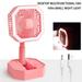 Lmueinov Retractable And Foldable Silent Small Fan USB Charging Desktop Night Light Mini Student Dormitory Portablefamily gifts gifts for kids