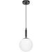 Pendant Lighting 1 Light Globe Pendant Light Modern Adjustable Kitchen Hanging Ceiling Light Brushed Nickel- 8 Inch Globe Shade