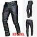 Leather Motorcycle Pant for Bikers Rider Moto Sports Real Cowhide Leather for Men