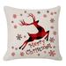 Dezsed 1PC Christmas Christmas Tree Christmas Stocking Festival Pillowcase Family Decoration Cushion Cover Family Pillowcase Red