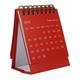 Set of 3 Desk Calendars Decorations for Room Cute Calendar Mini Tent Wall Calendar 2022- 2023 Lovely Mini Calendar 2023 Mini Desk Calendar Cartoon Red Paper Office Student