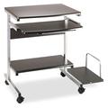 Mayline 946ANT Portrait PC Desk Cart Mobile Workstation 36-1/2w x 19-1/4d x 31h Anthracite